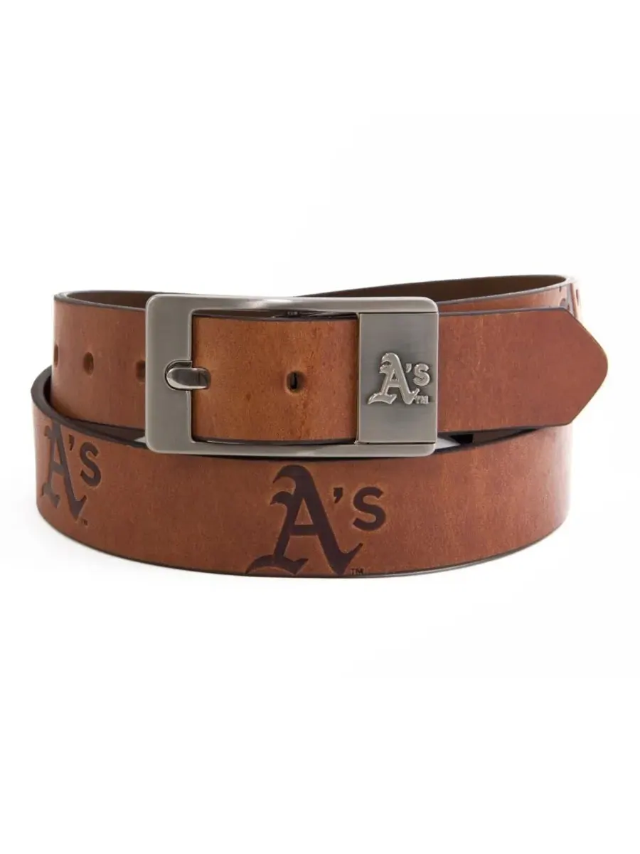 Мужской кожаный пояс Brandish с символикой Oakland Athletics Eagles Wings