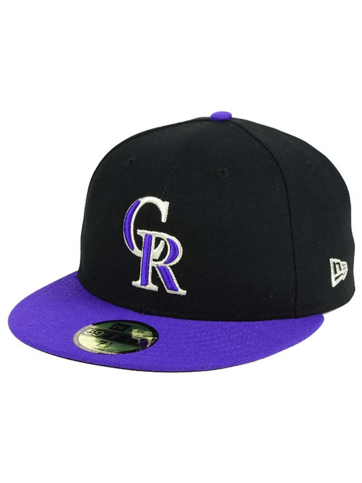Кепка Colorado Rockies Authentic Collection 59FIFTY New Era — изображение 1 из 6, черный/фиолетовый