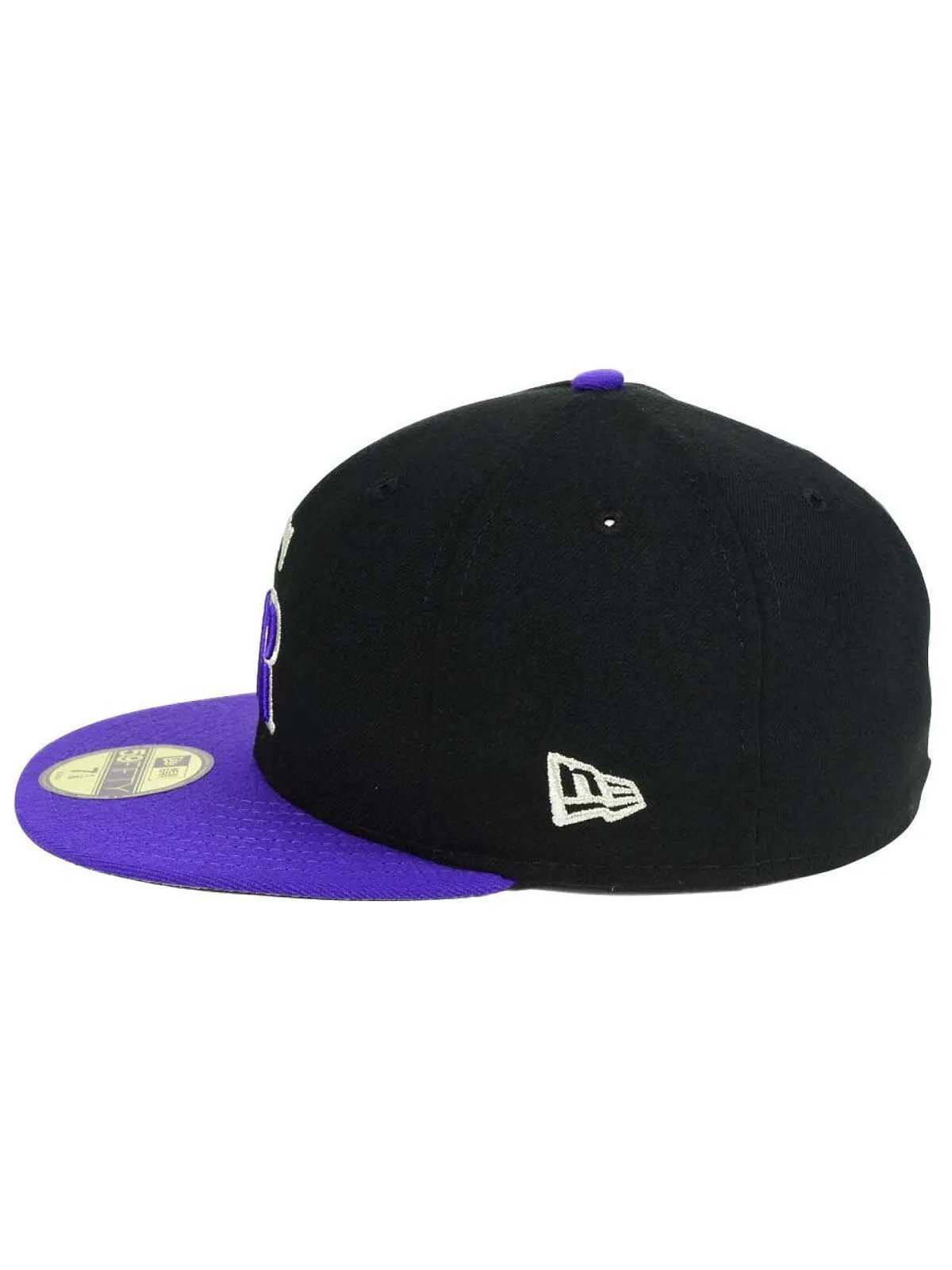 Кепка Colorado Rockies Authentic Collection 59FIFTY New Era — изображение 5 из 6, черный/фиолетовый