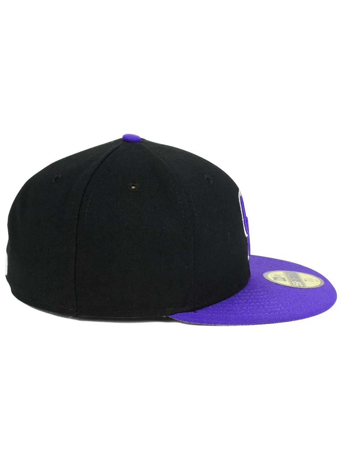 Кепка Colorado Rockies Authentic Collection 59FIFTY New Era — изображение 6 из 6, черный/фиолетовый