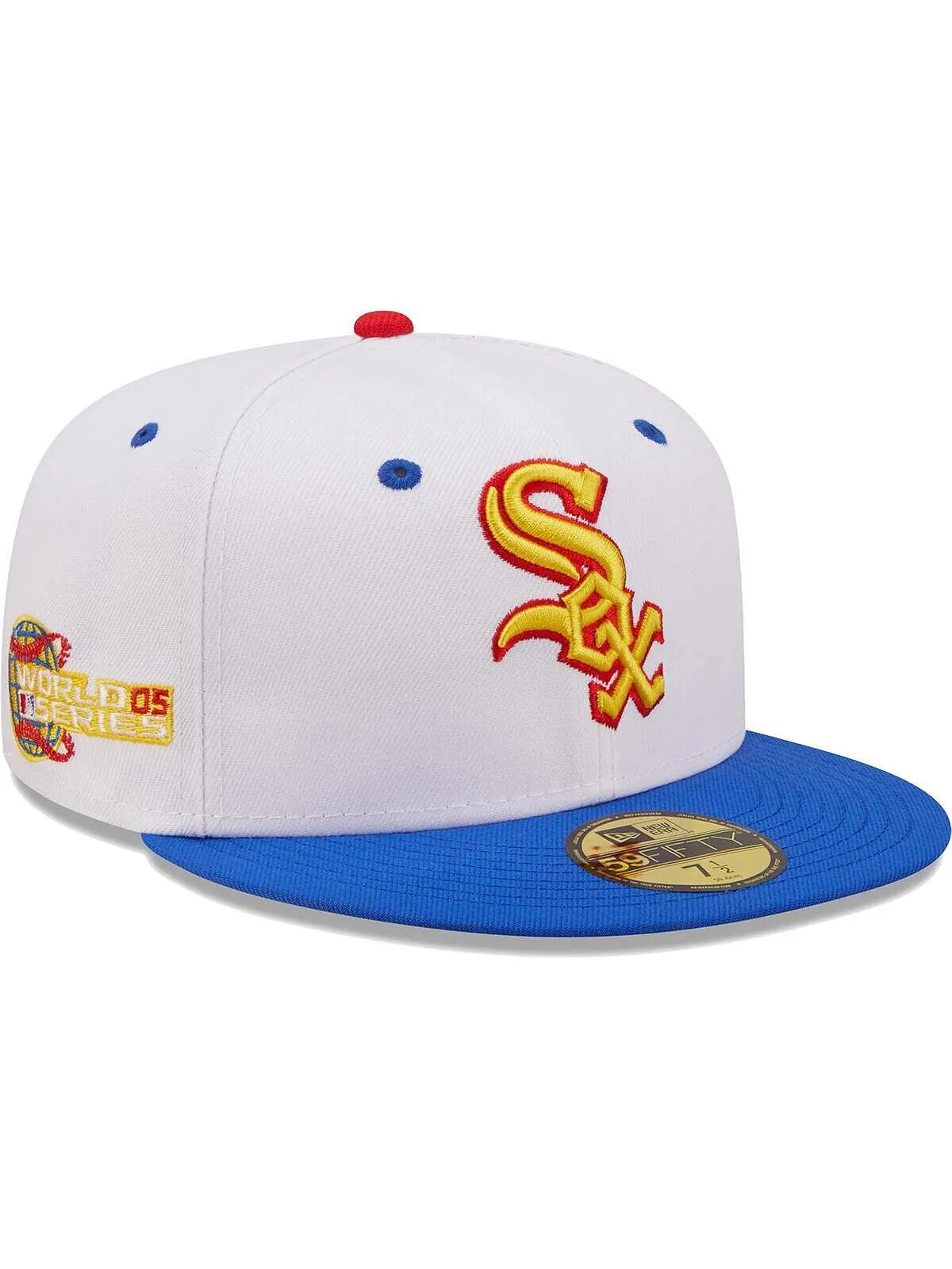 Мужская белая шляпа Royal Chicago White Sox 2005 World Series Cherry Lolli 59Fifty. New Era