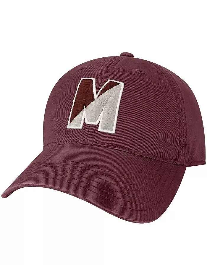 Мужская темно-бордовая регулируемая шляпа с надписью Mississippi State Bulldogs Varsity Letter