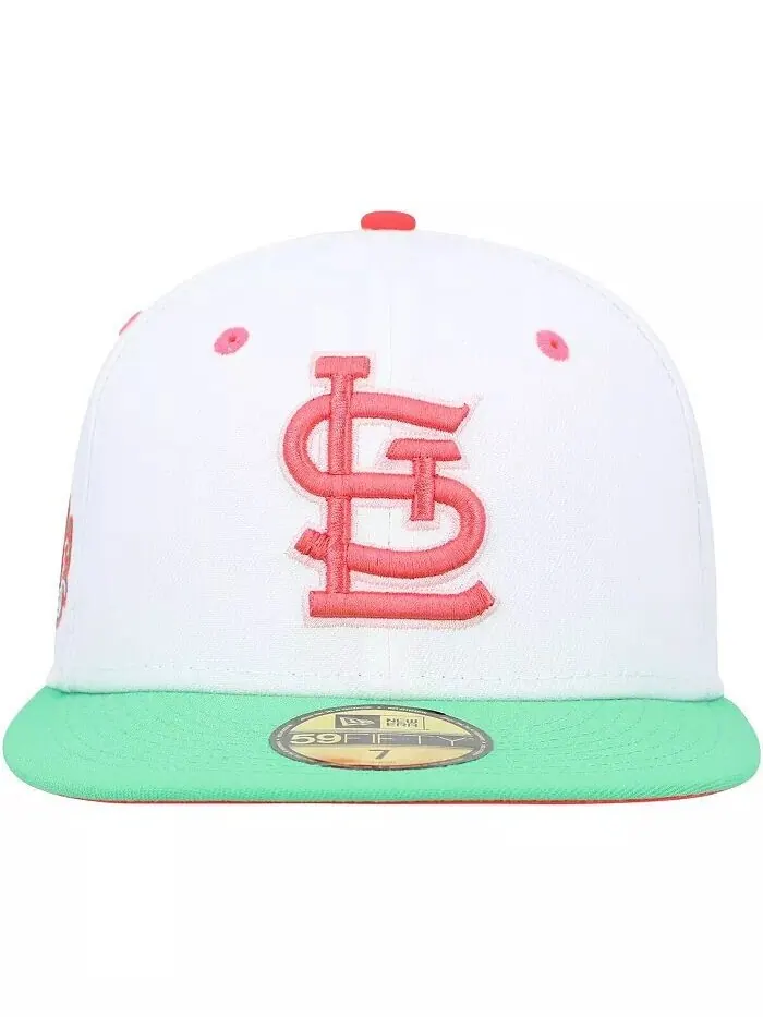 Мужская бело-зеленая шляпа St. Louis Cardinals World Series 2011 Watermelon Lolli 59Fifty New Era — изображение 2 из 2