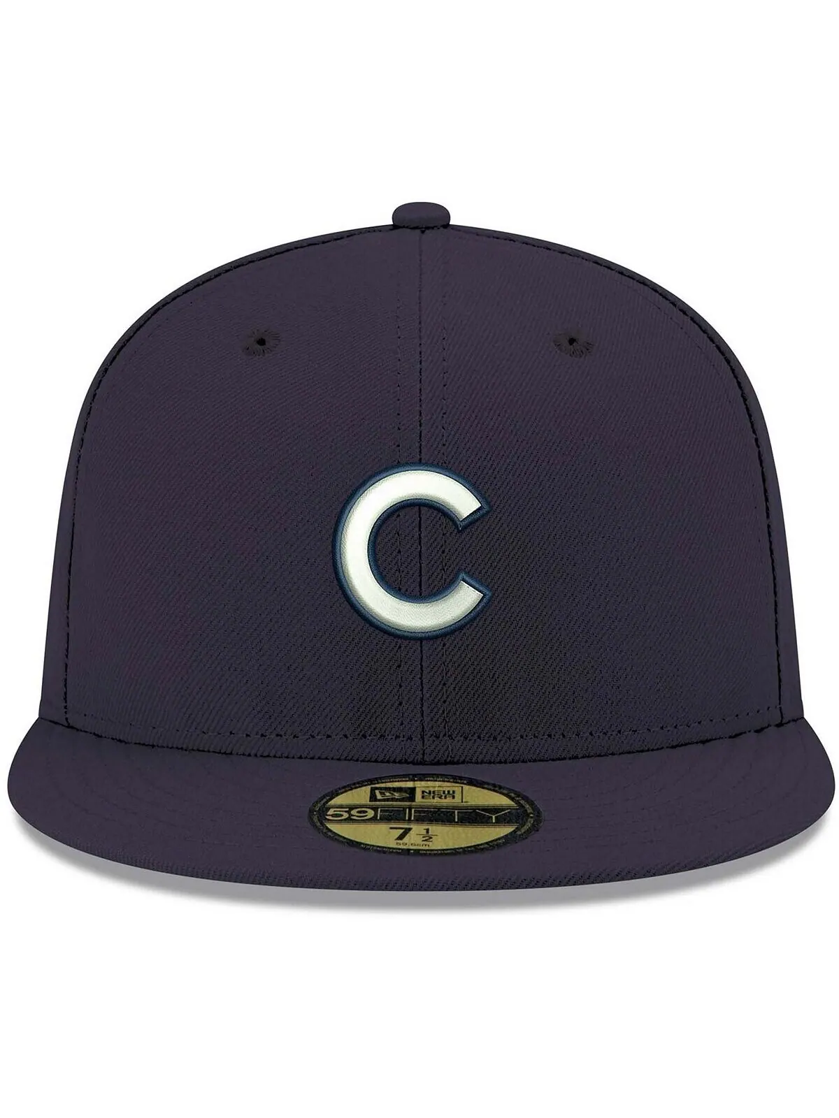 Мужская темно-синяя кепка с логотипом Chicago Cubs белая 59FIFTY New Era — изображение 2 из 4, темно-синий