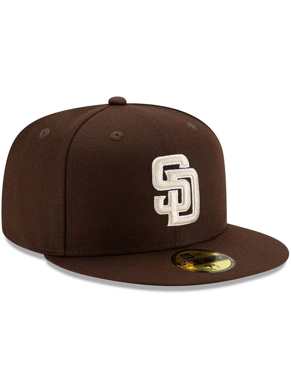 Мужская коричневая приталенная шляпа San Diego Padres Alternate Authentic Collection On-Field — изображение 3 из 4