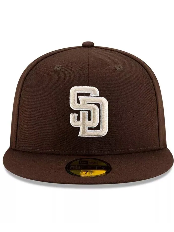 Мужская коричневая приталенная шляпа San Diego Padres Alternate Authentic Collection On-Field — изображение 4 из 4