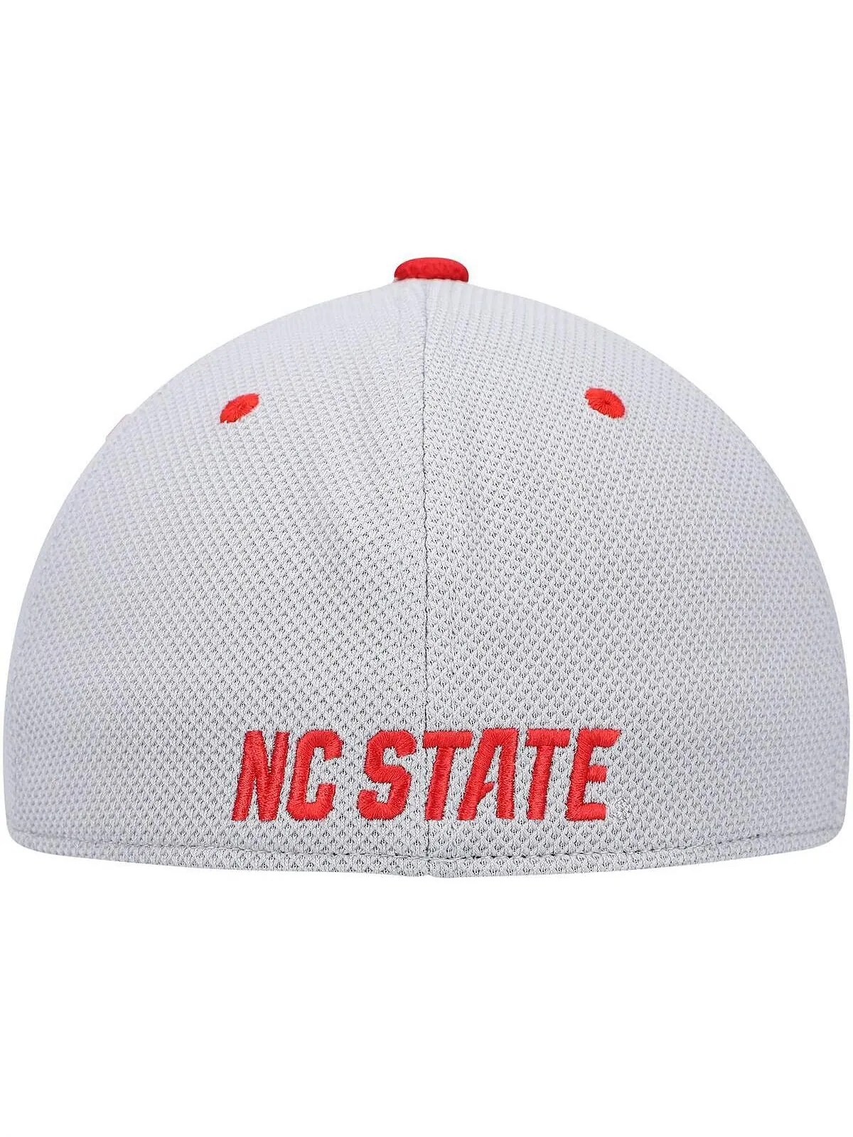 Мужская серо-красная бейсбольная кепка NC State Wolfpack для игрового поля adidas — изображение 4 из 4, серый красный