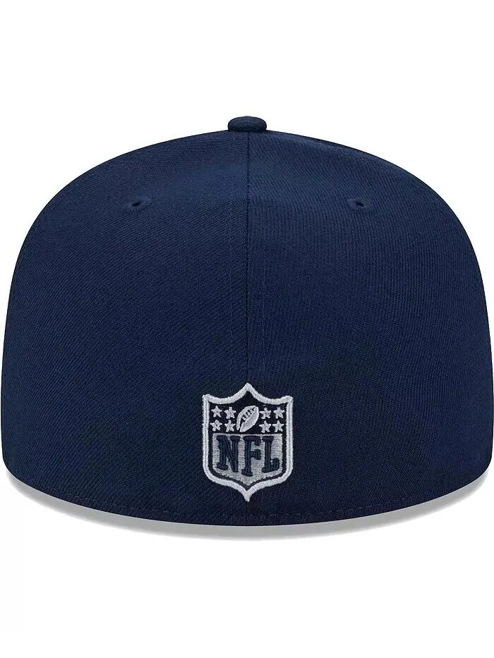 Мужская темно-синяя шляпа с основной нашивкой Dallas Cowboys 59FIFTY New Era — изображение 4 из 4