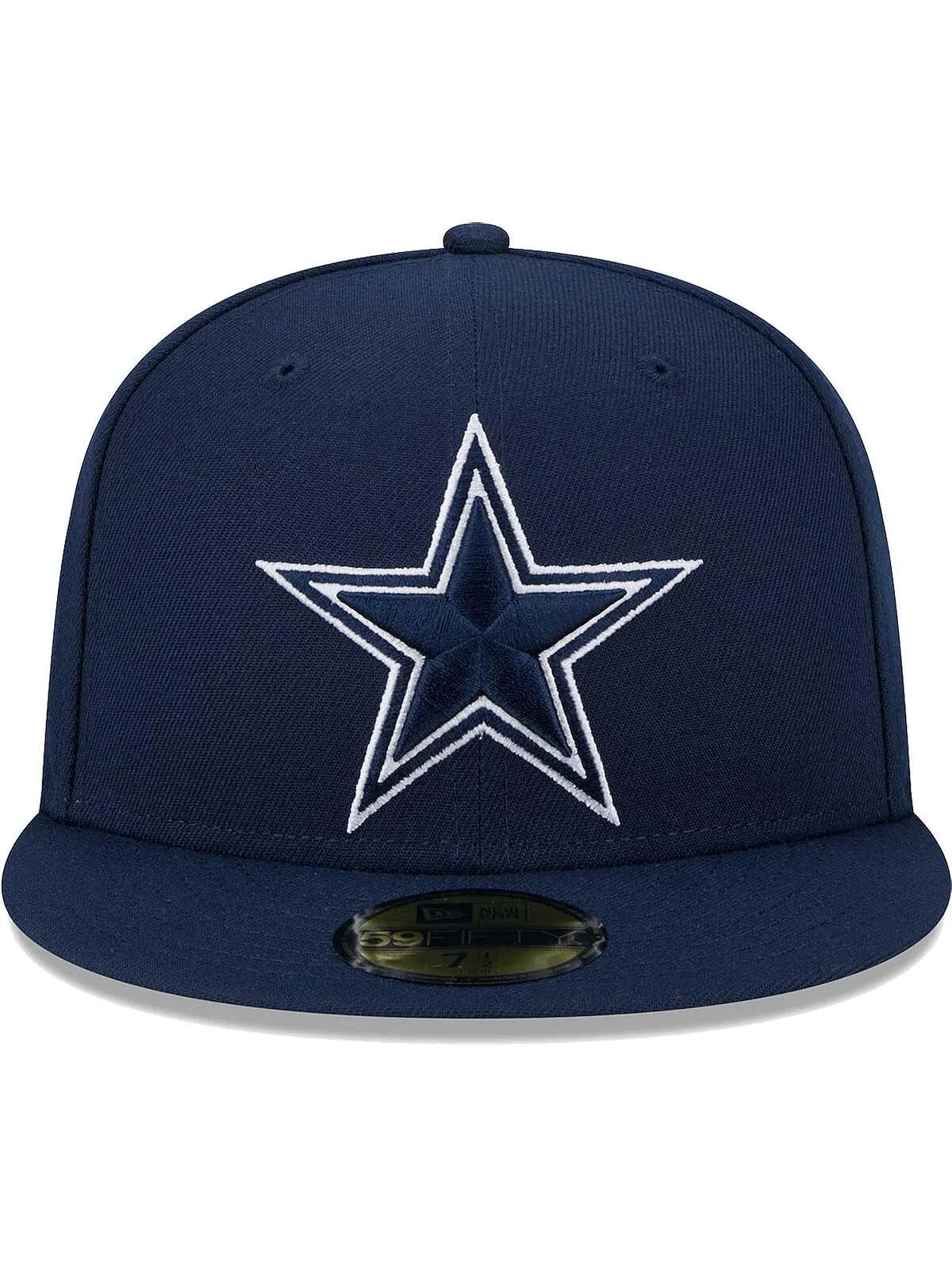 Мужская темно-синяя шляпа с основной нашивкой Dallas Cowboys 59FIFTY. New Era — изображение 2 из 4, темно-синий