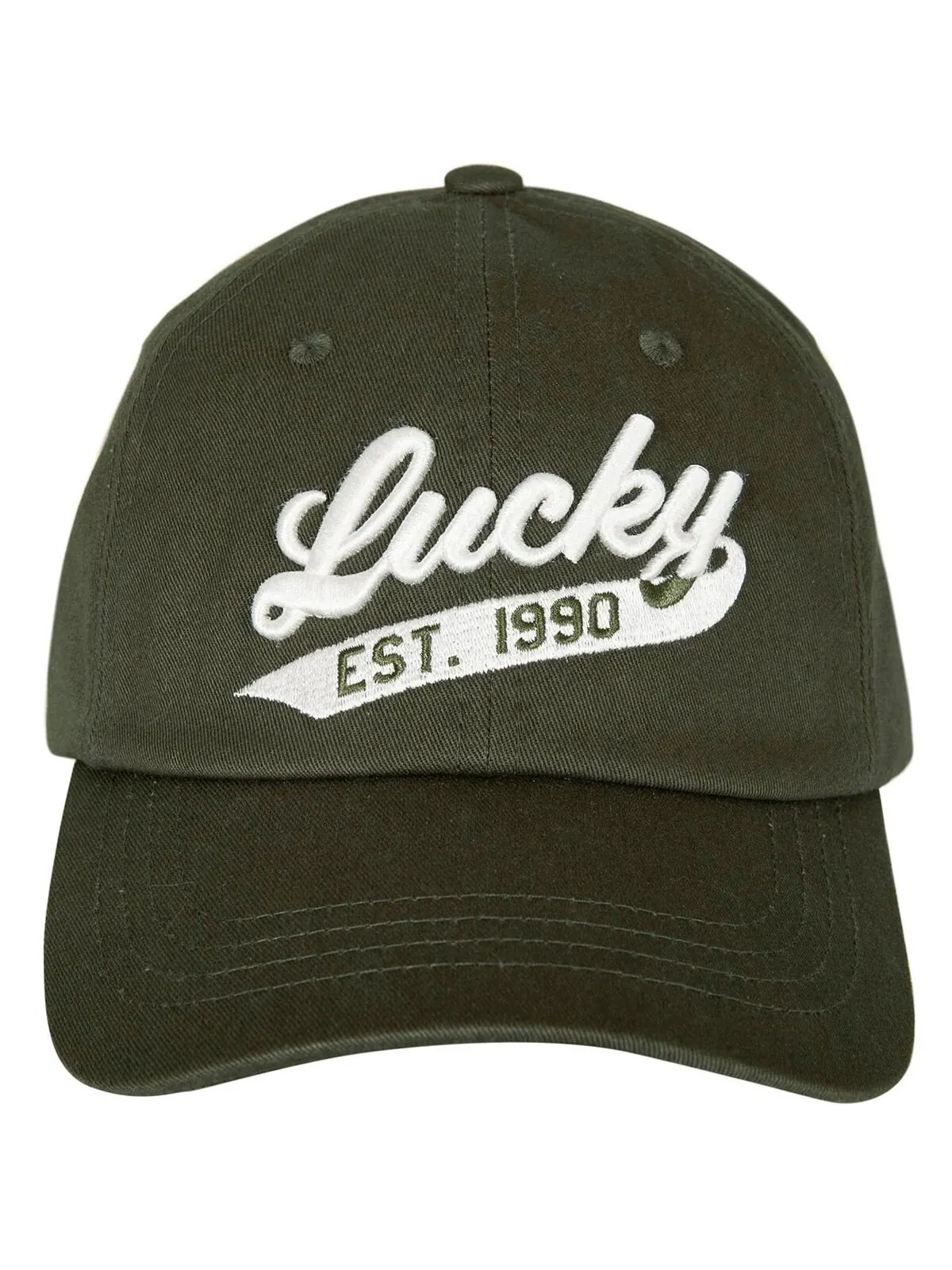 Шляпа папы Lucky 1990 с вышивкой Lucky Brand — изображение 2 из 3, оливковый