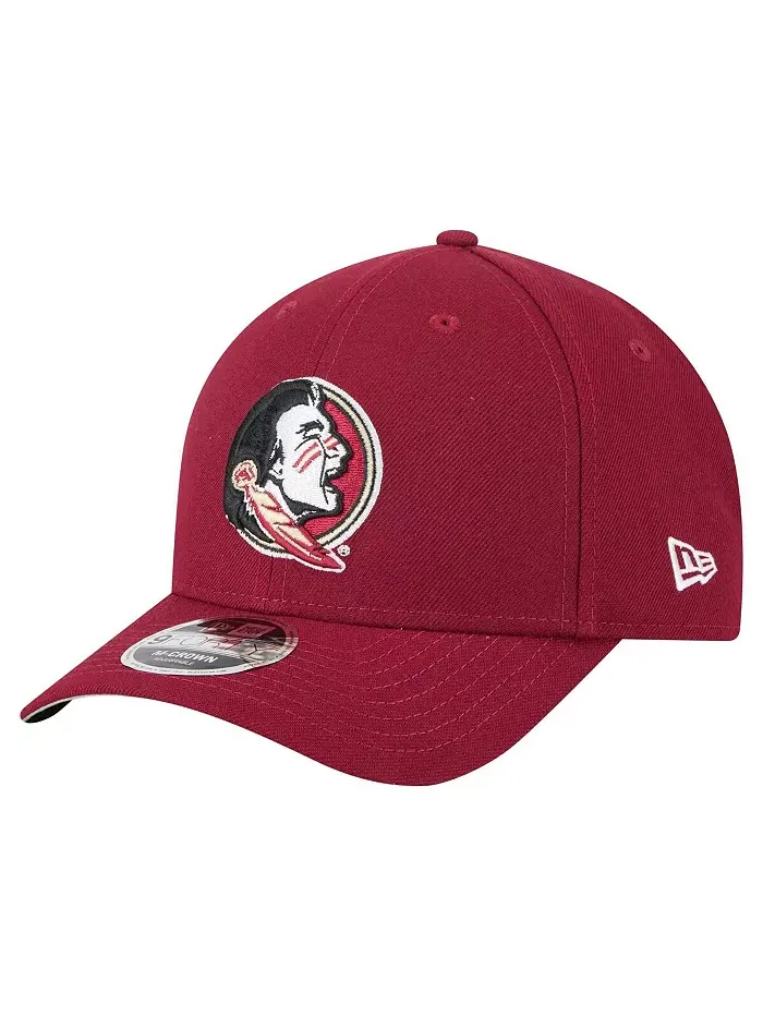 Мужская регулируемая шляпа Garnet Florida State Seminoles Team Collective 9FORTY M-Crown New Era