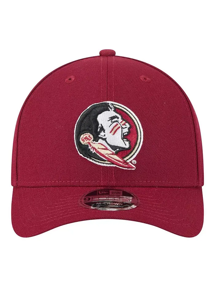 Мужская регулируемая шляпа Garnet Florida State Seminoles Team Collective 9FORTY M-Crown New Era — изображение 2 из 4