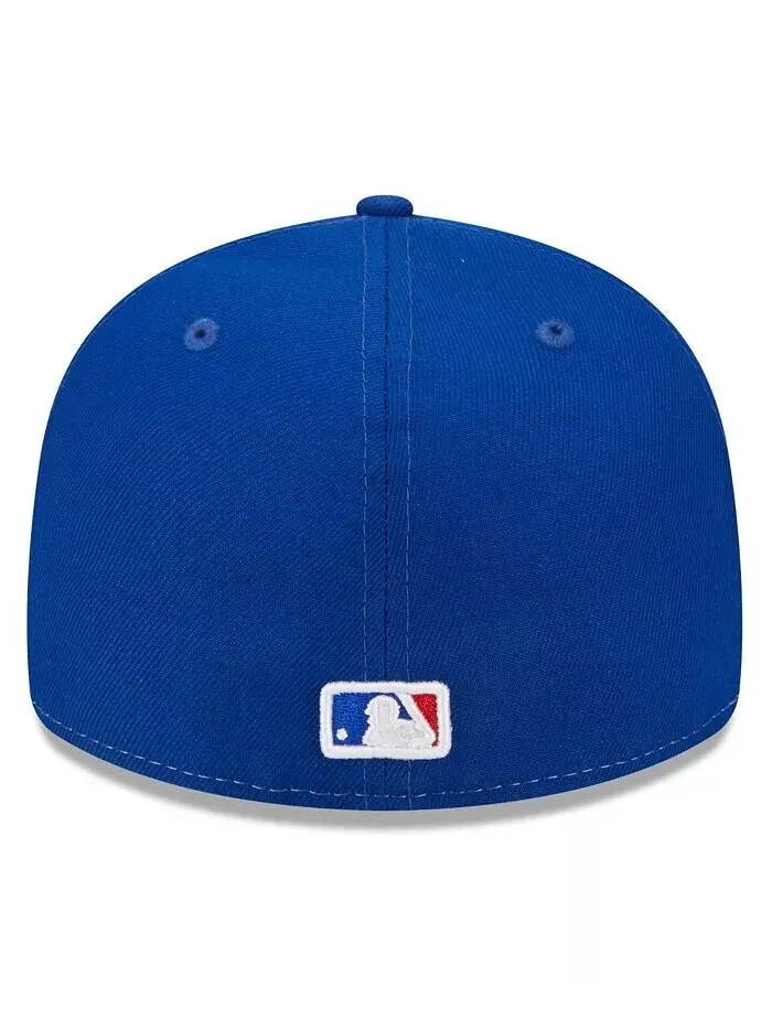Мужская белая и королевская приталенная шляпа Atlanta Braves 2023 City Connect Low Profile 59FIFTY — изображение 4 из 5