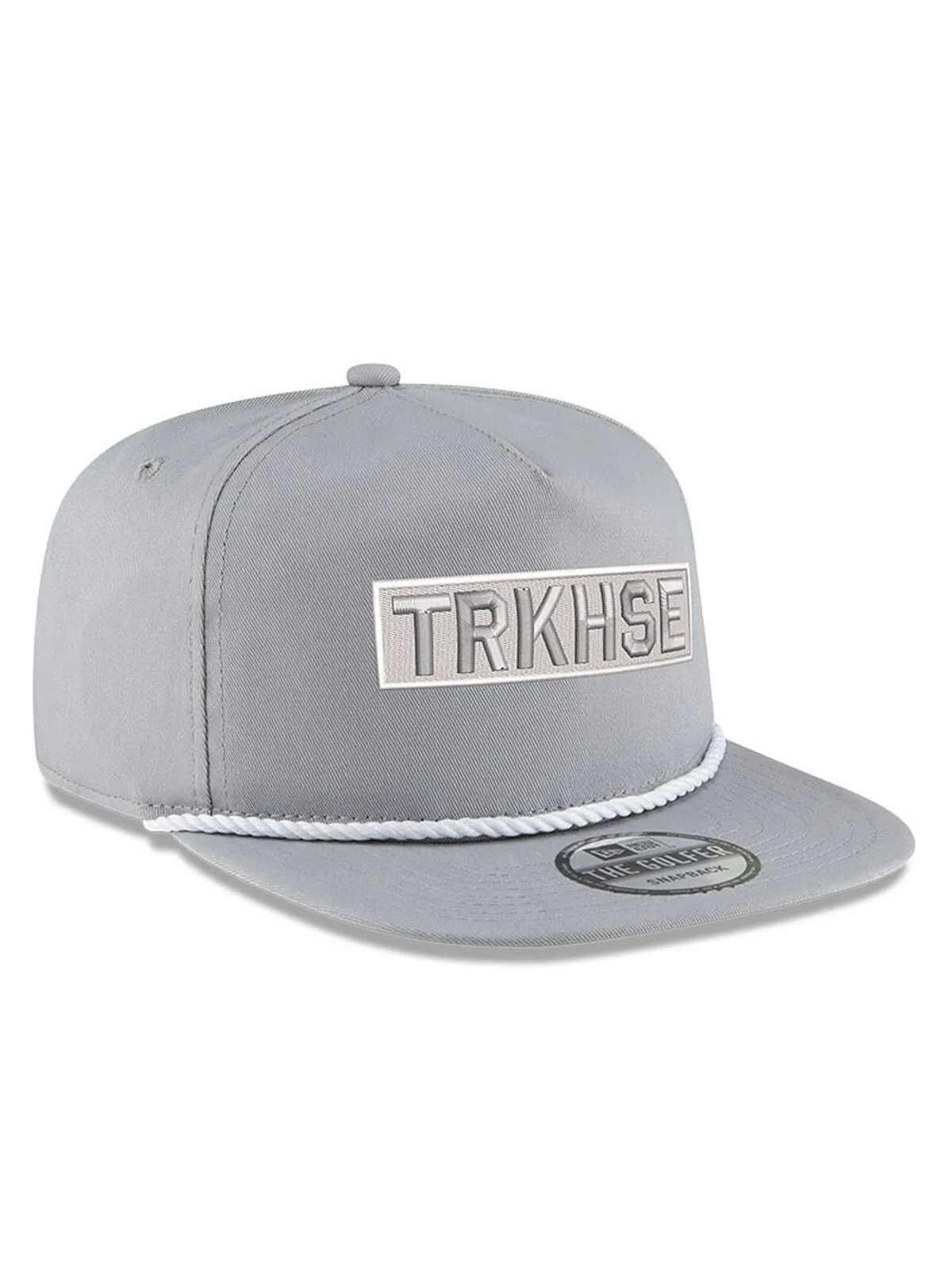 Мужская серая регулируемая кепка TRACKHOUSE RACING Golfer Snapback New Era — изображение 3 из 4, серый