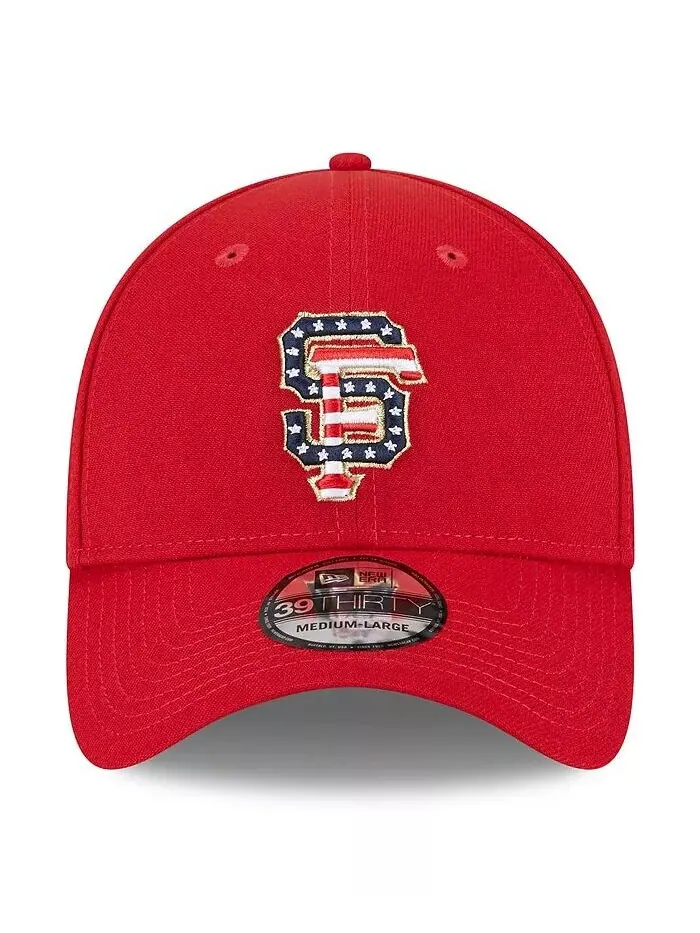 Мужская красная кепка San Francisco Giants 2023 Fourth июля 39THIRTY Flex Fit New Era — изображение 2 из 4