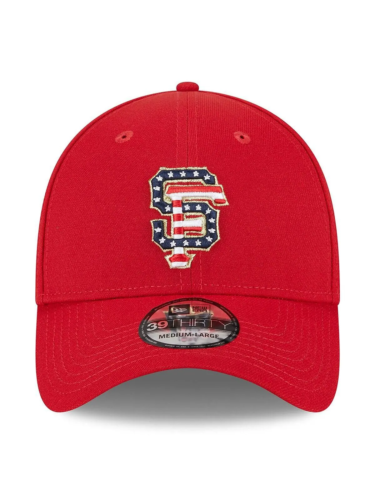 Мужская красная кепка San Francisco Giants 2023 Fourth of июля 39THIRTY Flex Fit Hat New Era — изображение 2 из 4, красный