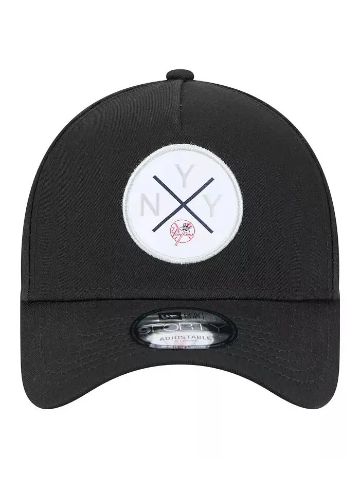 Мужская черная кепка New York Yankees 9FORTY A-Frame Adjustable New Era — изображение 2 из 5
