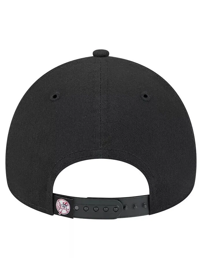 Мужская черная кепка New York Yankees 9FORTY A-Frame Adjustable New Era — изображение 4 из 5