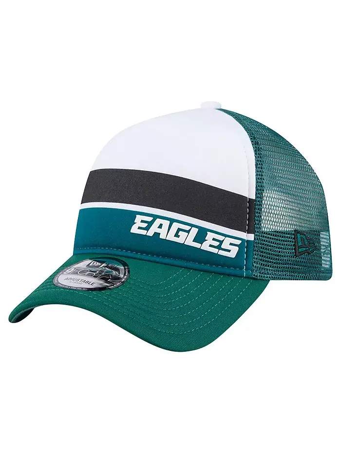 Детская регулируемая кепка Philadelphia Eagles Sport Night Color Block 9FORTY A-Frame Trucker в