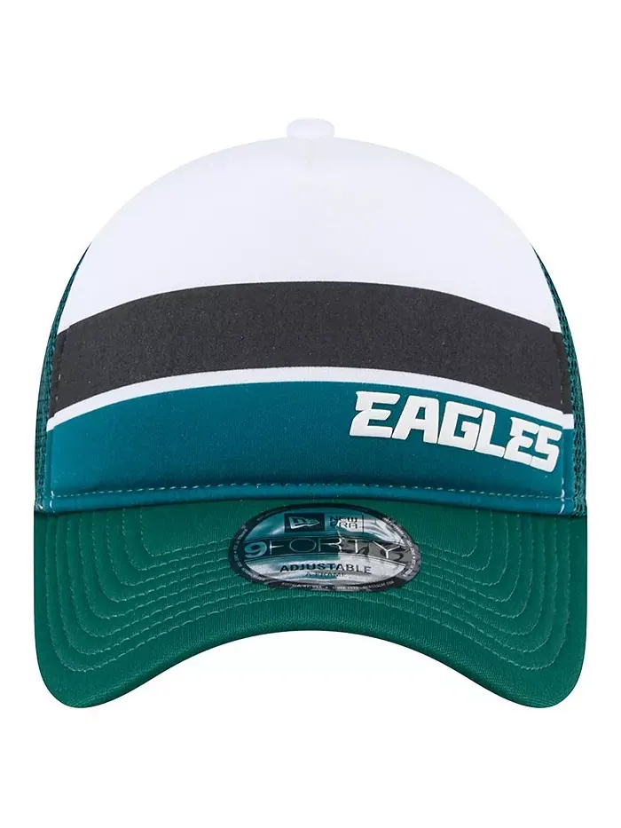 Детская регулируемая кепка Philadelphia Eagles Sport Night Color Block 9FORTY A-Frame Trucker в — изображение 5 из 5
