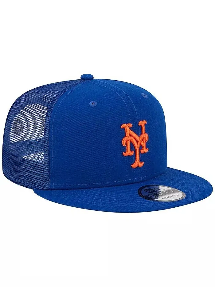 Мужская кепка Snapback Royal New York Mets Team Color Trucker 9FIFTY New Era — изображение 2 из 4