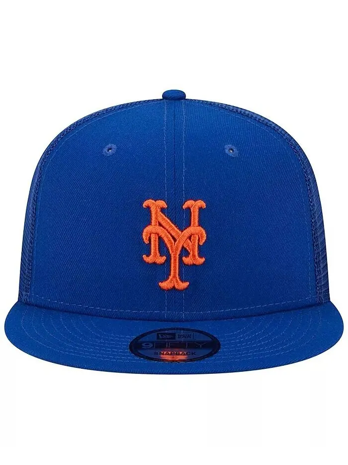 Мужская кепка Snapback Royal New York Mets Team Color Trucker 9FIFTY New Era — изображение 3 из 4