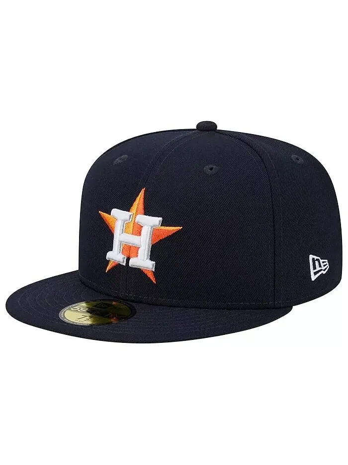 Мужская темно-синяя кепка Houston Astros World Series Team 59FIFTY цвета 2017 New Era — изображение 3 из 4