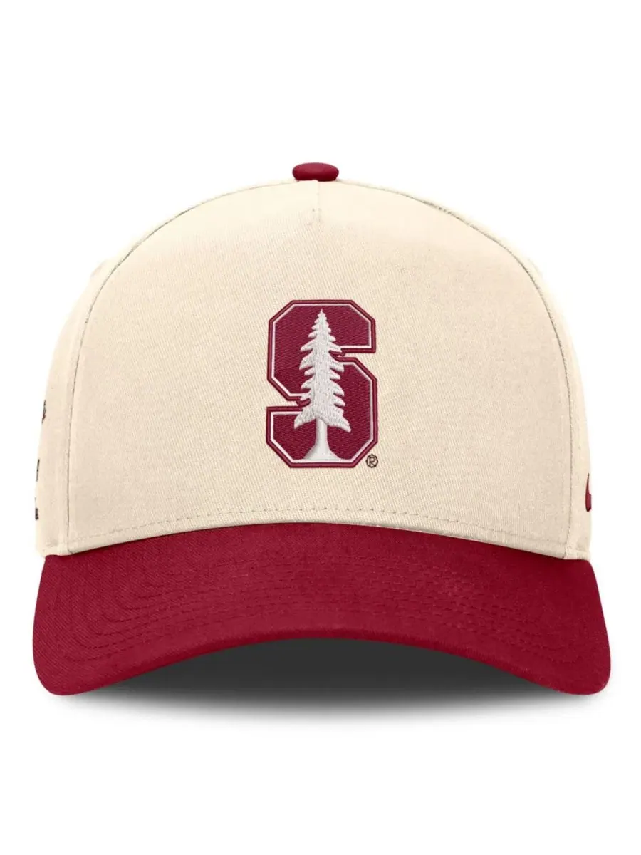 Кепка с вышивкой Stanford Cardinal Campus Prep Rise Nike, Natural Cardinal — изображение 2 из 4