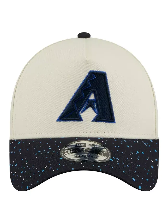 Мужская кремовая кепка Arizona Diamondbacks Speckle A-Frame 9FORTY Adjustable New Era — изображение 5 из 5