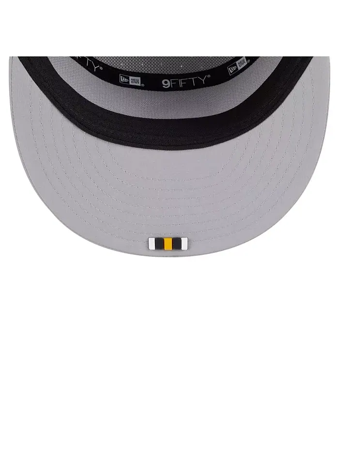 Мужская серая кепка Pittsburgh Steelers 2025 Sideline Split Panel 9FIFTY Snapback New Era — изображение 3 из 5
