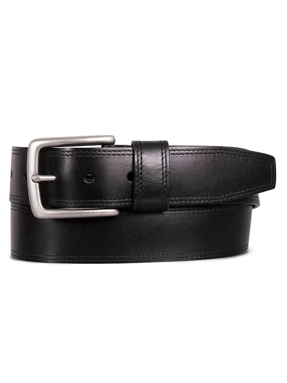 Мужской кожаный ремень, прошитый двойной иглой Lucky Brand