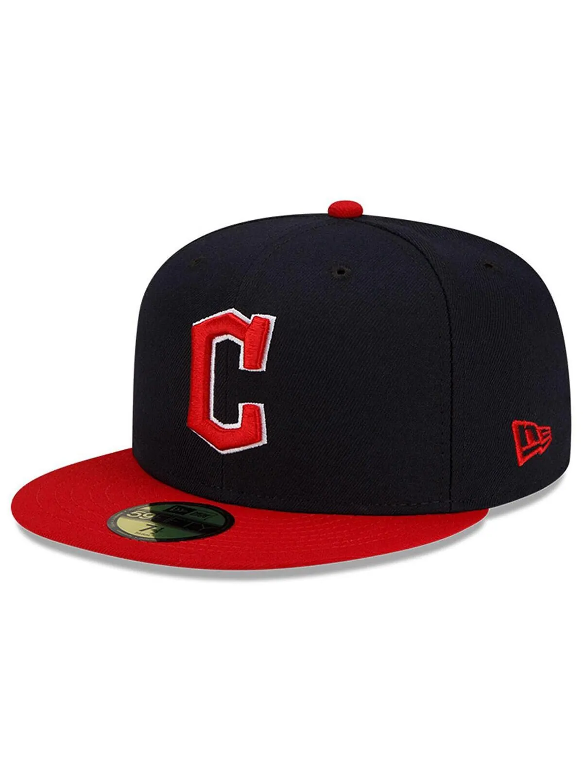 Мужская бейсболка темно-синего и красного цвета Cleveland Guardians Authentic Collection On-Field — изображение 2 из 5