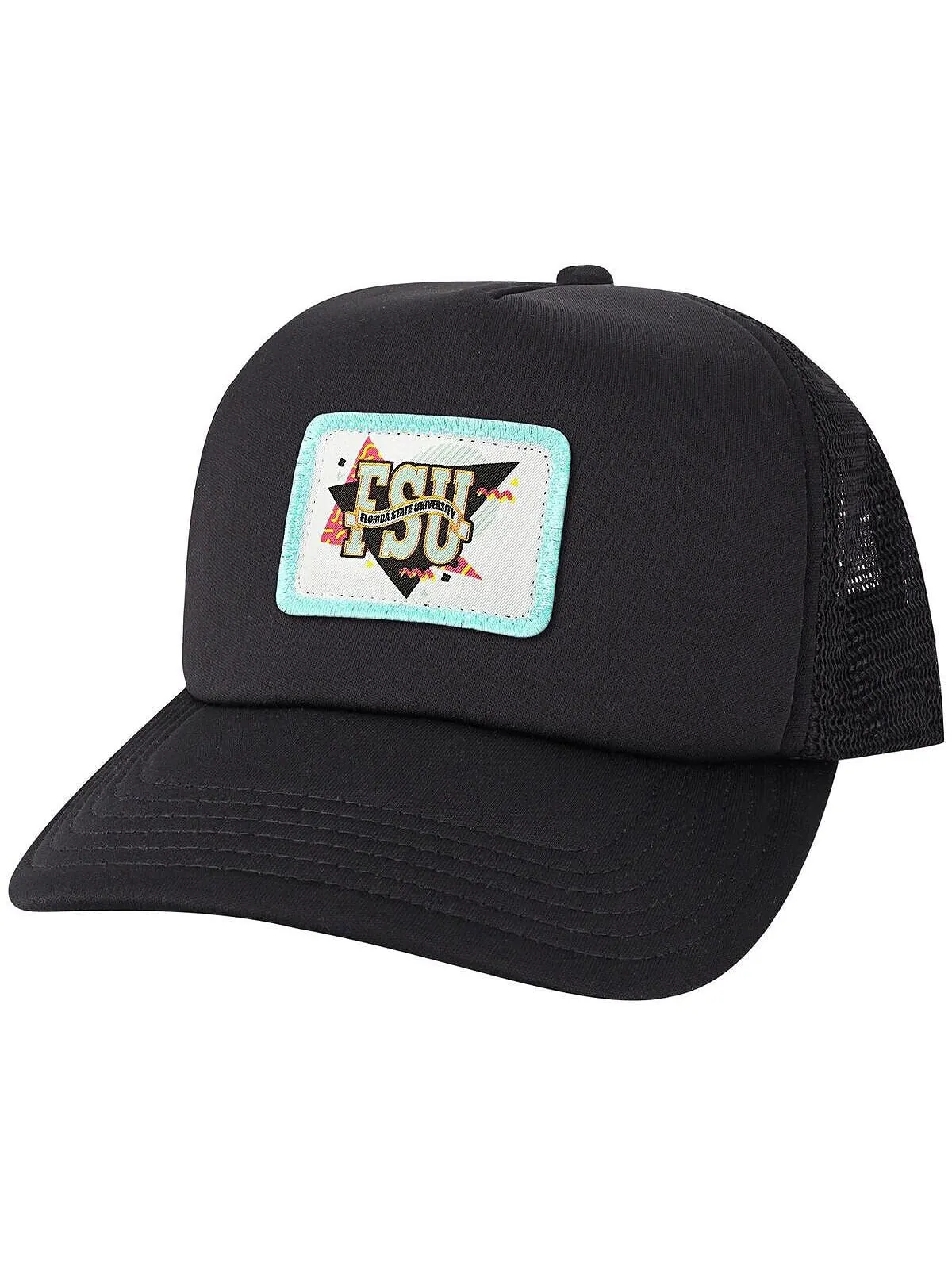 Мужская черная регулируемая шляпа Snapback с логотипом Florida State Seminoles Beach Club Laguna — черный
