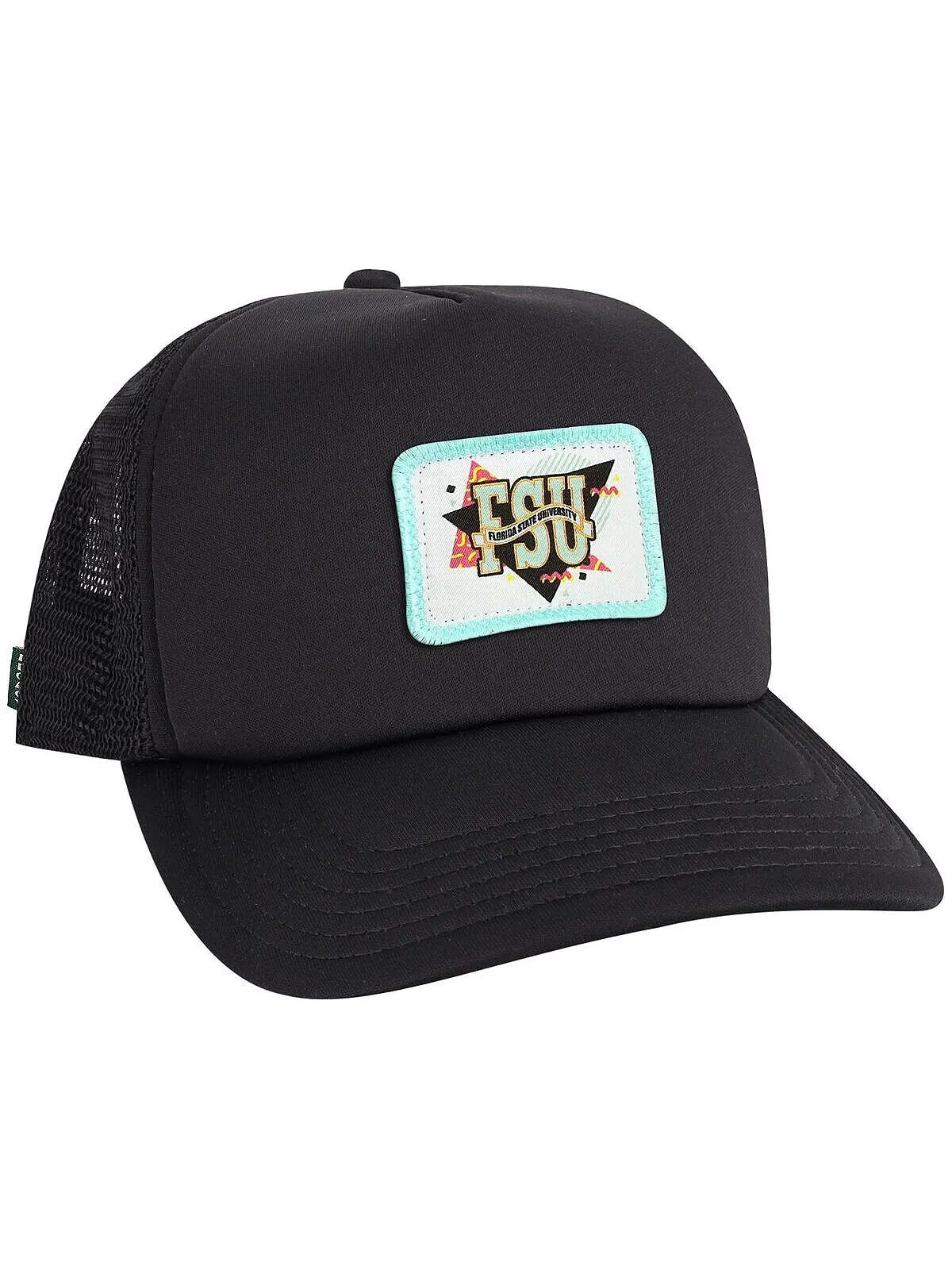 Мужская черная регулируемая шляпа Snapback с логотипом Florida State Seminoles Beach Club Laguna — изображение 3 из 3, черный