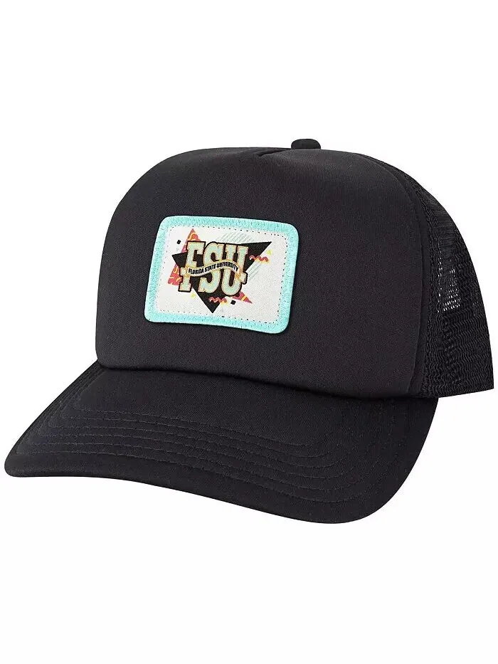 Мужская черная регулируемая шляпа Snapback с логотипом Florida State Seminoles Beach Club Laguna — изображение 1 из 3