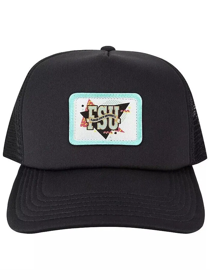 Мужская черная регулируемая шляпа Snapback с логотипом Florida State Seminoles Beach Club Laguna — изображение 2 из 3