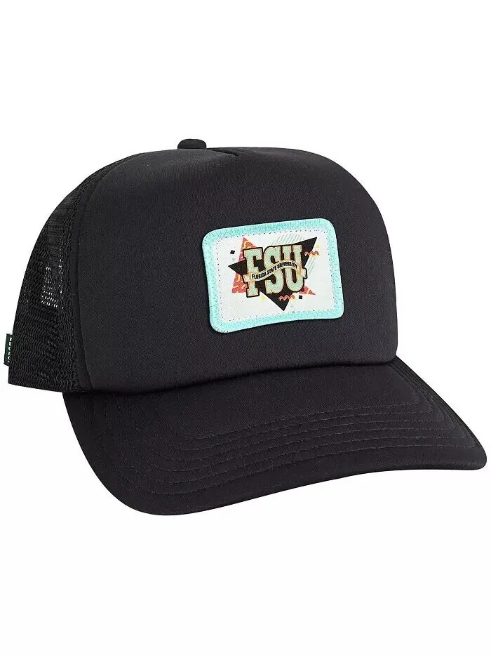 Мужская черная регулируемая шляпа Snapback с логотипом Florida State Seminoles Beach Club Laguna — изображение 3 из 3