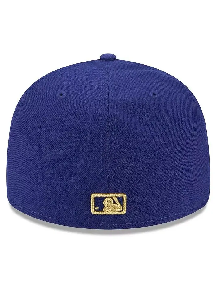 Мужская кепка Royal Texas Rangers 2024 Gold Collection Low Profile 59FIFTY Fitted New Era — изображение 3 из 4