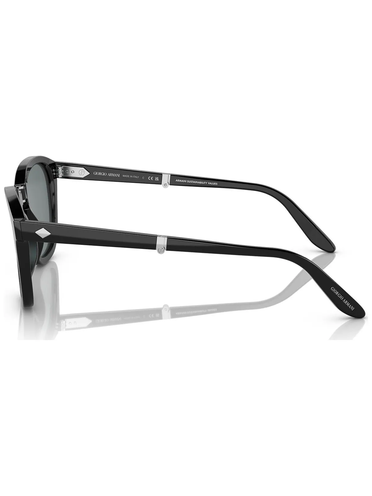 Мужские поляризованные солнцезащитные очки, AR817051 Giorgio Armani — изображение 3 из 6, черный