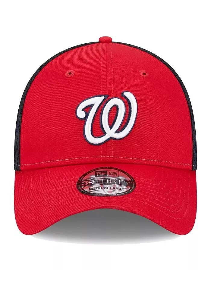 Мужская красная гибкая кепка Washington Nationals Team Neo 39THIRTY New Era — изображение 3 из 5