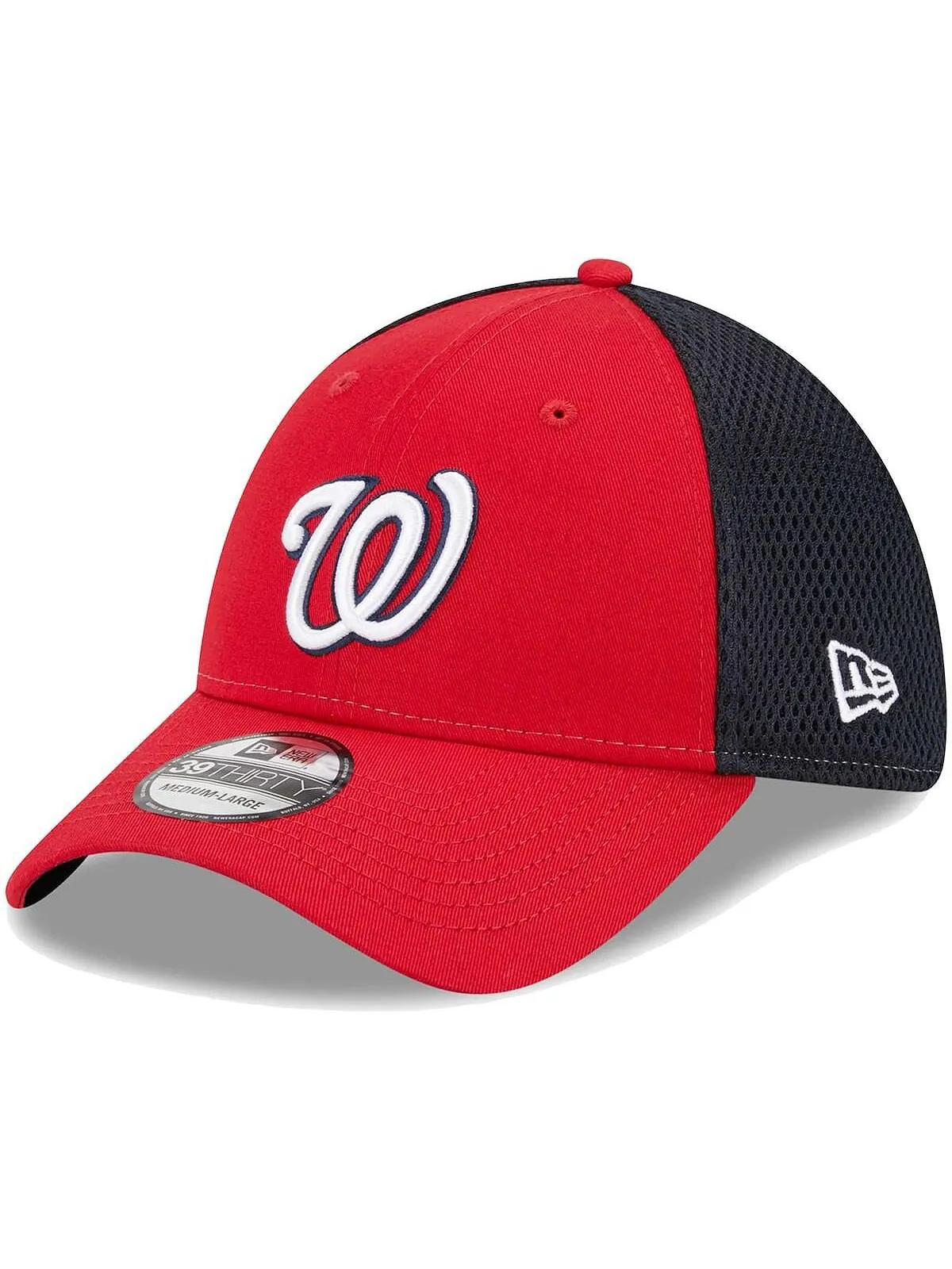 Мужская красная гибкая кепка Washington Nationals Team Neo 39THIRTY New Era — изображение 2 из 5, красный