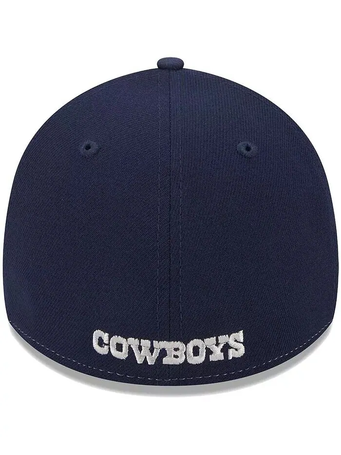 Мужская серая основная шляпа Dallas Cowboys 39THIRTY Flex Hat New Era — изображение 4 из 4
