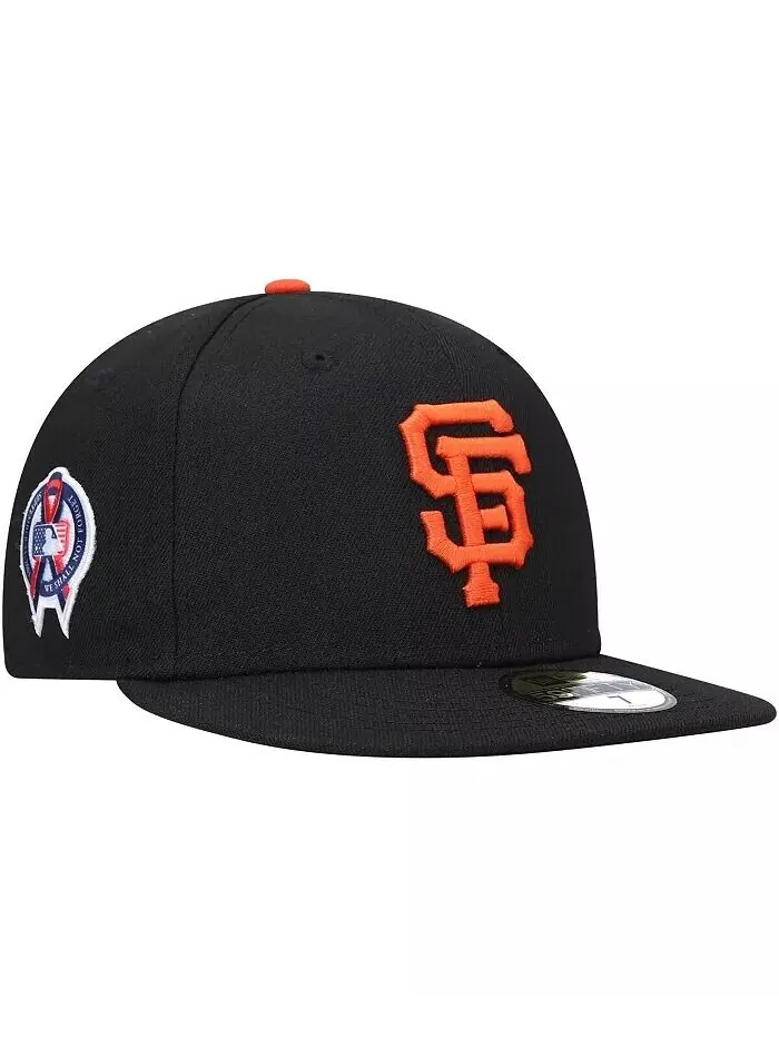 Мужская черная кепка San Francisco Giants 9/11 с боковой нашивкой 59Fifty New Era