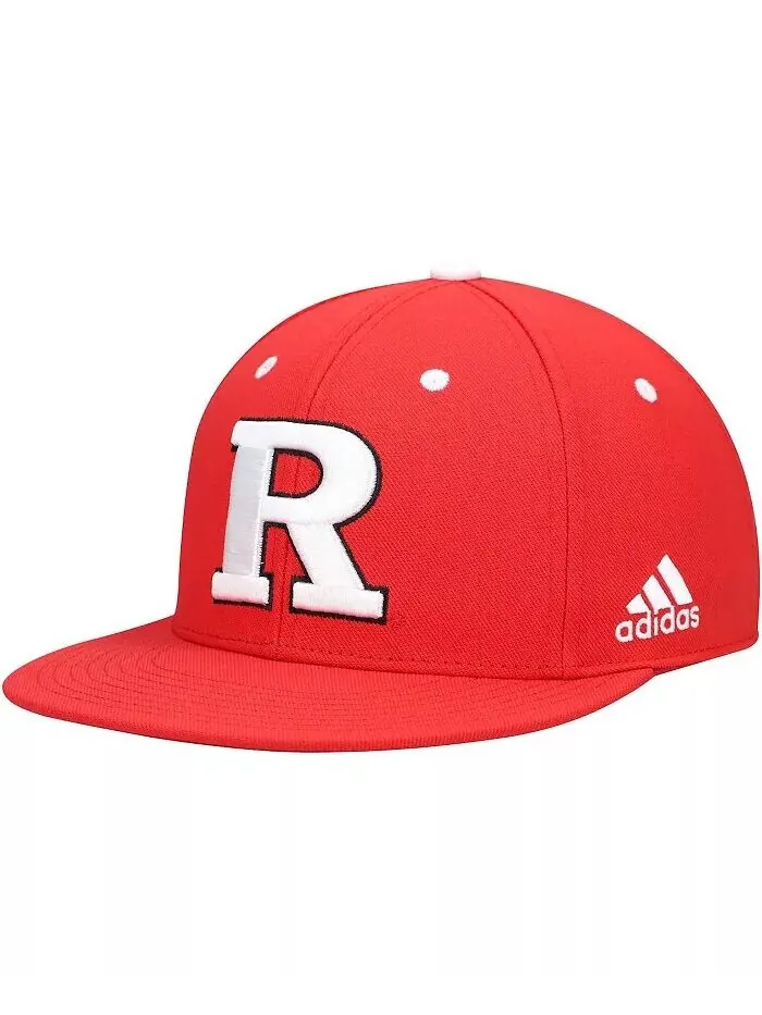 Мужская бейсбольная бейсболка Scarlet Rutgers Scarlet Knights On-Field Adidas — изображение 1 из 5
