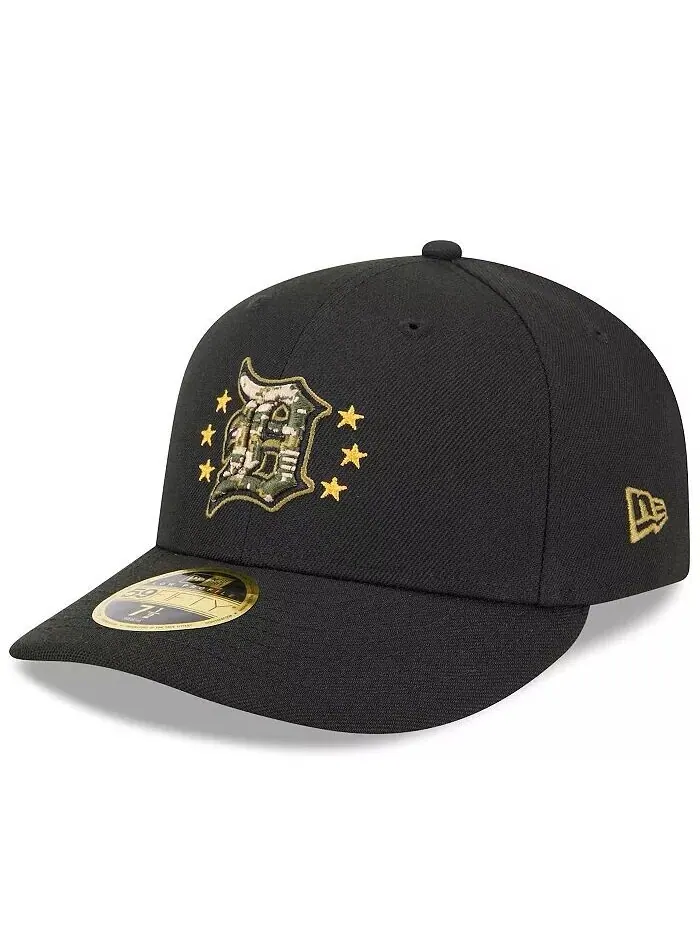 Мужская черная кепка Detroit Tigers 2024 Armed Forces Day Low Profile 59FIFTY Fitted New Era — изображение 4 из 4