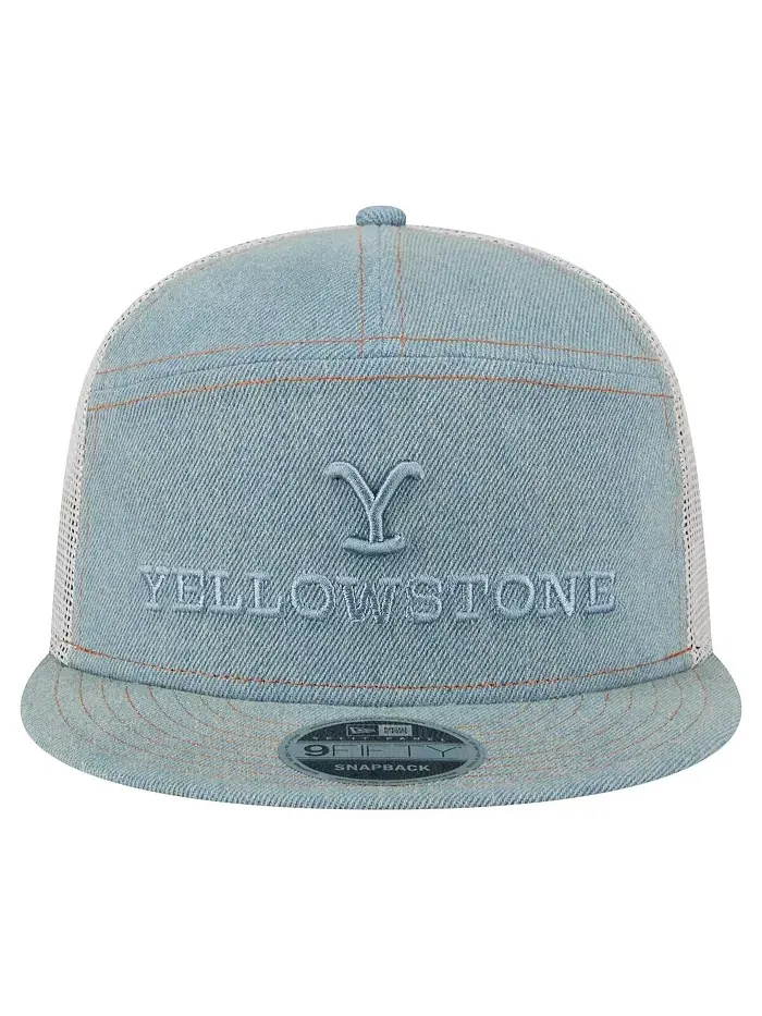 Мужская джинсовая кепка 9FIFTY Yellowstone Denim Snapback New Era — изображение 2 из 4