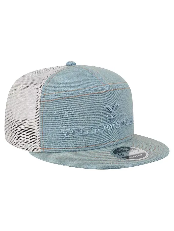 Мужская джинсовая кепка 9FIFTY Yellowstone Denim Snapback New Era — изображение 3 из 4