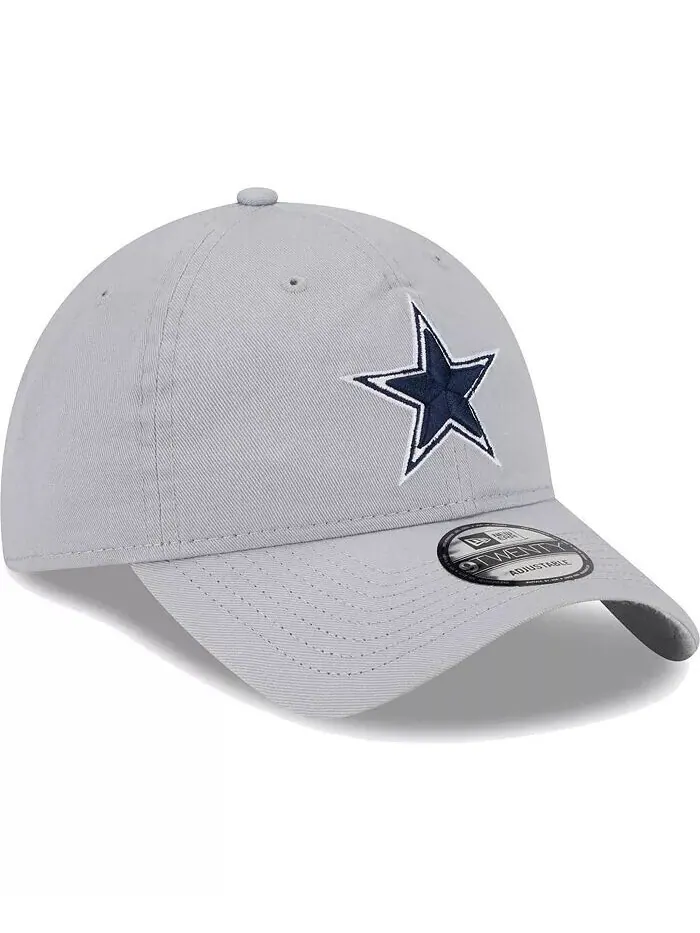Мужская серая регулируемая шапка Dallas Cowboys Main Core Classic 2.0 9TWENTY New Era — изображение 3 из 4