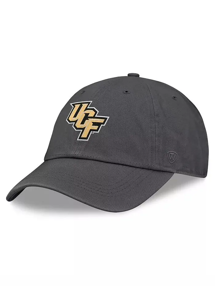Мужская кепка Heather Charcoal UCF Knights Team Logo Washed Adjustable Hat Top of the World