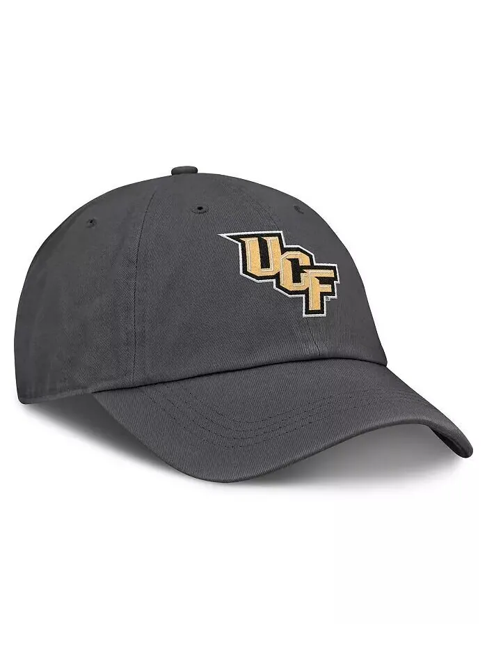 Мужская кепка Heather Charcoal UCF Knights Team Logo Washed Adjustable Hat Top of the World — изображение 4 из 4
